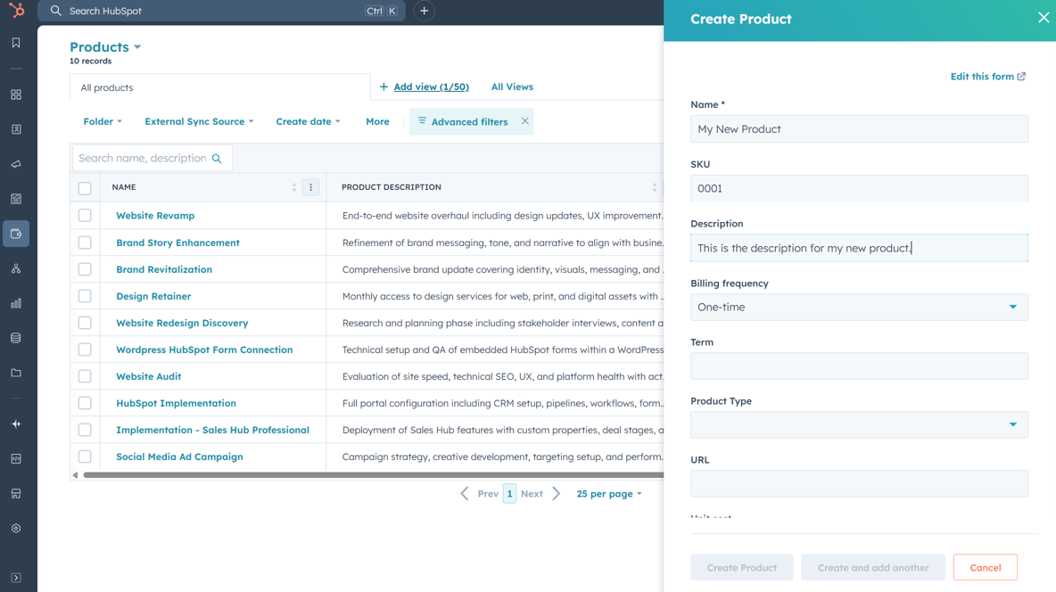 HubSpot Product Catalog 101